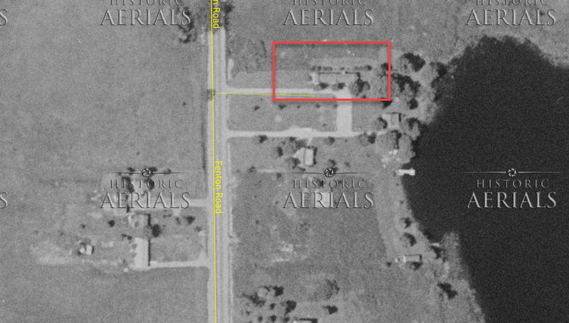 Undetermined Fenton Motel - 1957 Aerial (newer photo)